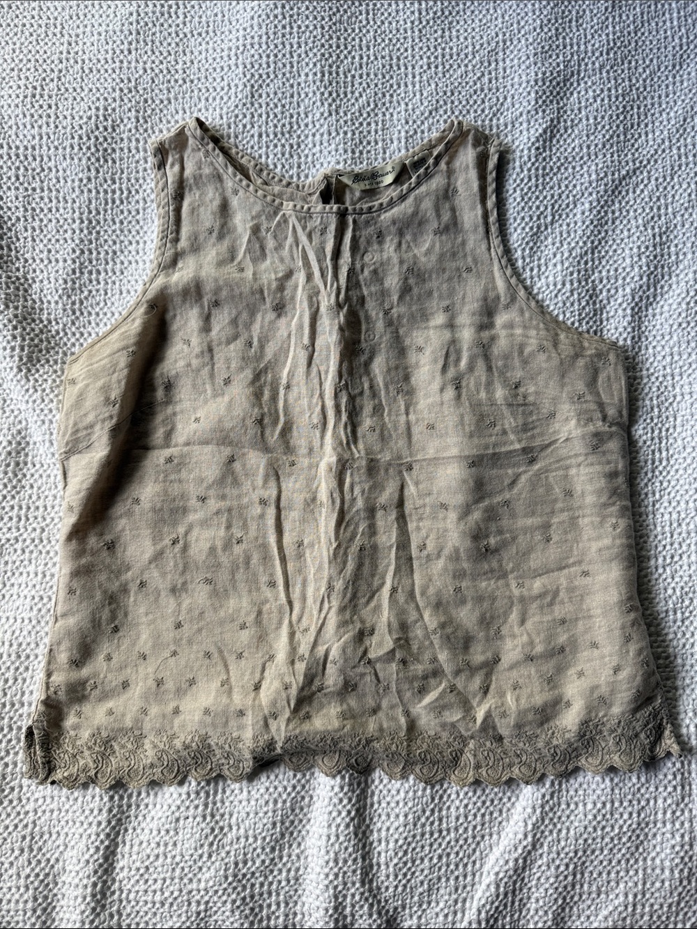 Eddie Bauer 100% Linen Tank